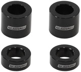 Billet Bolt Spacers M6 Black 1/4 Pack Of 4 AF64-4375BLK - Aeroflow