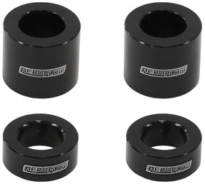 Billet Bolt Spacers M6 Black 1/4 Pack Of 4 AF64-4375BLK - Aeroflow