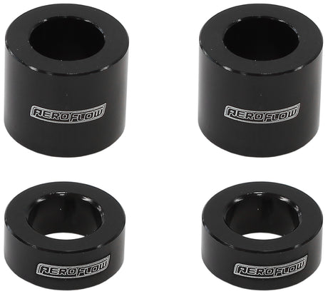 Billet Bolt Spacers M8 Black 5/16 Pack Of 4 AF64-4376BLK - Aeroflow
