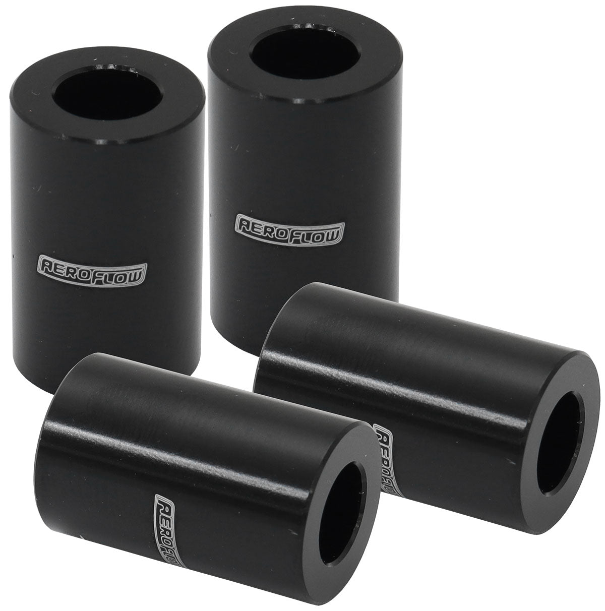 Billet Bolt Spacers M6 Black 19mm Long Pack Of 4 AF64-4378BLK - Aeroflow