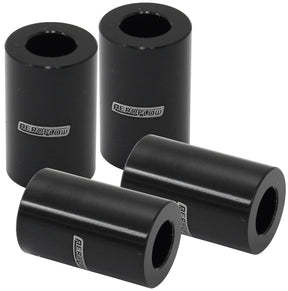 Billet Bolt Spacers M6 Black 19mm Long Pack Of 4 AF64-4378BLK - Aeroflow