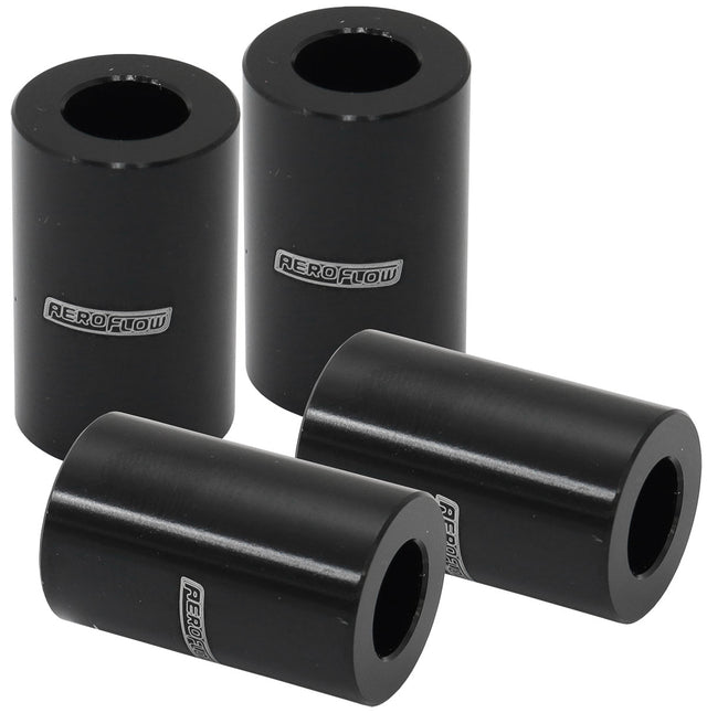 Billet Bolt Spacers M6 Black 19mm Long Pack Of 4 AF64-4378BLK - Aeroflow