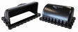 Burst Panel Deflector Shield Hard Anodised Black Finish AF64-4400BLK - Aeroflow