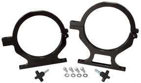 Nos Bottle Billet Brackets Pair Black Nitrous 10LB & 15LB AF64-5000BLK - Aeroflow