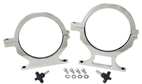 Nos Bottle Billet Brackets *Pair* Polished Nitrous AF64-5000P - Aeroflow