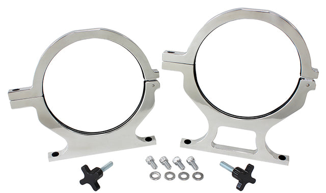 Nos Bottle Billet Brackets *Pair* Polished Nitrous AF64-5000P - Aeroflow