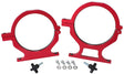 Nos Bottle Billet Brackets *Pair* Red Nitrous AF64-5000R - Aeroflow