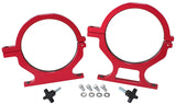 Nos Bottle Billet Brackets *Pair* Red Nitrous AF64-5000R - Aeroflow