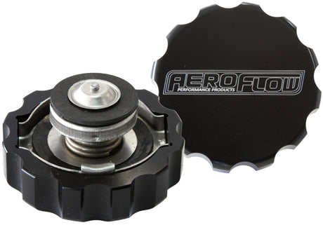 Billet Radiator Cap 32mm 1.1b Complete With Billet Cover AF64-5032BLK - Aeroflow