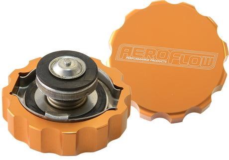 Billet Radiator Cap 32mm 1.1b Complete With Billet Cover AF64-5032G - Aeroflow