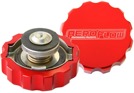Billet Radiator Cap 32mm 1.1b Complete With Billet Cover AF64-5032R - Aeroflow