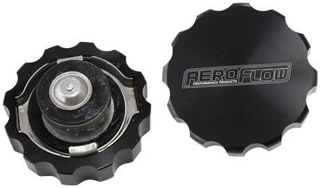 Billet Radiator Cap 32mm 1.44bCOMPLETE With Billet Cover AF64-5033BLK - Aeroflow