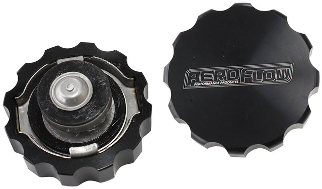 Billet Radiator Cap 32mm 1.44bCOMPLETE With Billet Cover AF64-5033BLK - Aeroflow