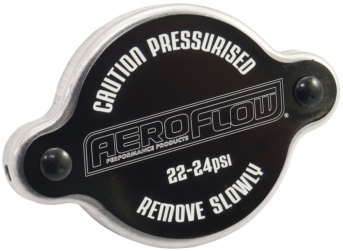 Radiator Cap 32mm Black 23 PSI1.58 Bar 158 Kpa Small S/S AF64-5034BLK - Aeroflow