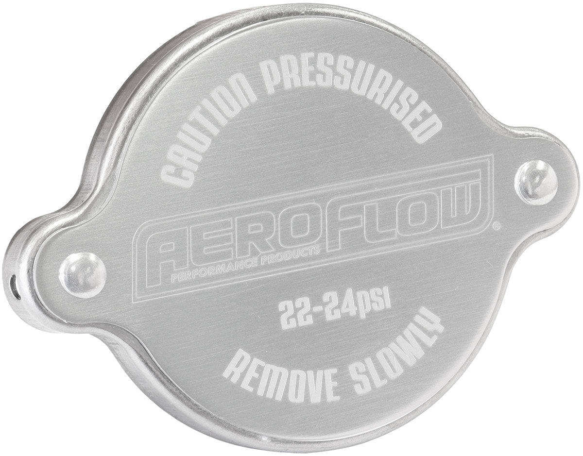 Radiator Cap 32mm Silver 23PSI1.58 Bar 158 Kpa Small S/S AF64-5034S - Aeroflow