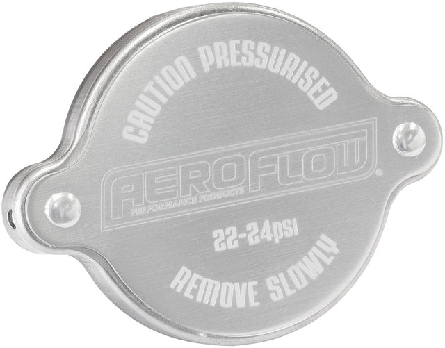 Radiator Cap 32mm Silver 23PSI1.58 Bar 158 Kpa Small S/S AF64-5034S - Aeroflow