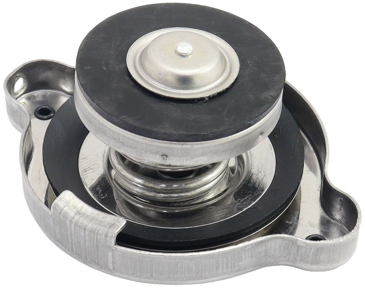 Radiator Cap 42mm Black 23 PSI1.58 Bar 158 Kpa Large S/S AF64-5045BLK - Aeroflow