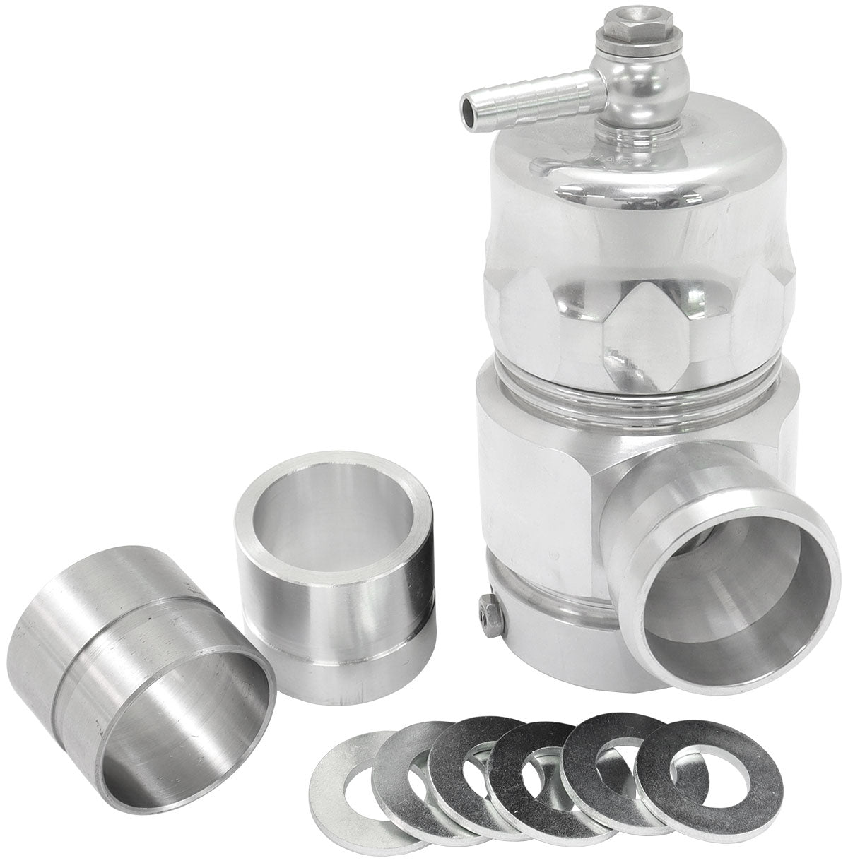 Compact Blow Off Valve Silver V-Band Weld-On Flange AF64-5049 - Aeroflow