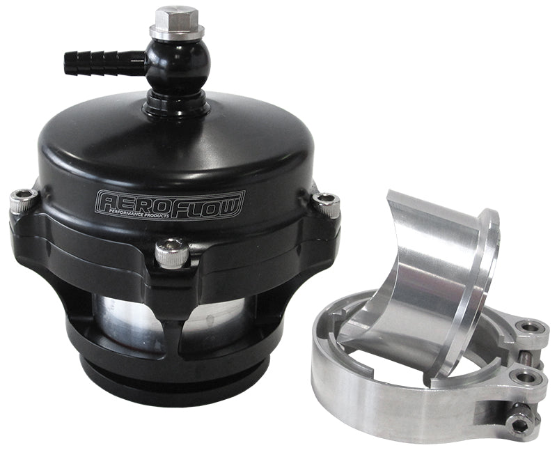 50mm Blow Off Valve Black Finish V-Band Weld-On Flange AF64-5050BLK - Aeroflow