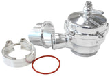 50mm Plumb Back Blow Off Valve Polished V-Band With 34mm Barb AF64-5051 - Aeroflow