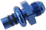 Ford EFI Regulator Adapter -8AN With .550" Shank Blue AF64-5508 - Aeroflow