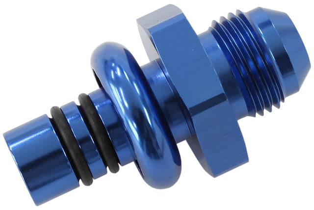 Ford EFI Regulator Adapter -8AN With .550" Shank Blue AF64-5508 - Aeroflow