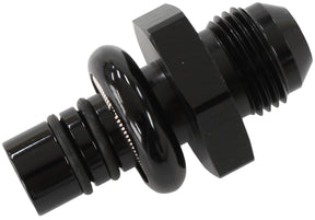 Ford EFI Regulator Adapter -8AN With .550" Shank Black AF64-5508BLK - Aeroflow