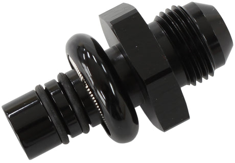 Ford EFI Regulator Adapter -8AN With .550" Shank Black AF64-5508BLK - Aeroflow