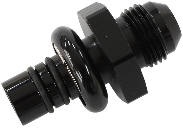 Ford EFI Regulator Adapter -8AN With .550" Shank Black AF64-5508BLK - Aeroflow