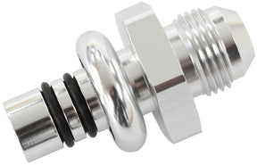 Ford EFI Regulator Adapter -8AN With .550" Shank Silver AF64-5508S - Aeroflow