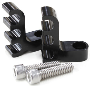 Black 3 Wire Lead Separator Bolt Into Valve Cover Pair AF64-9703BLK - Aeroflow