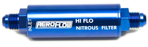 Nitrous Filter -4AN Hi-Press Blue Nos 15550 Replacement AF66-2040 - Aeroflow
