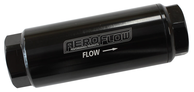 Pro Filter 10 Micron Black Female -8 ORB 1.25" x3.5" AF66-2042BLK-10 - Aeroflow
