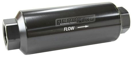 Pro Filter 100 Micron Black Female -12 ORB 2.4" x 7" AF66-2043BLK-100 - Aeroflow