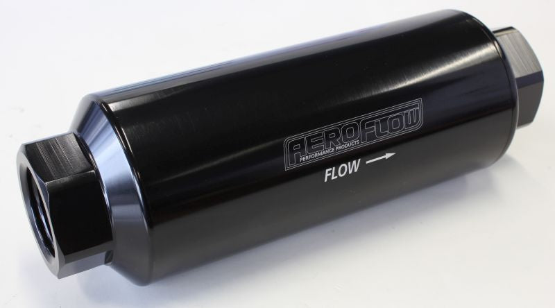 Pro Filter 60 Micron Black Female -12 ORB 2.4" x 7" AF66-2043BLK - Aeroflow
