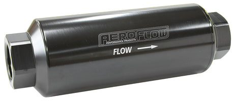 Pro Filter 10 Micron Black Female -12ORB 2" x 5.5" AF66-2044BLK-10 - Aeroflow
