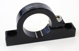 Billet Filter Bracket For 1-1/4" Diameter Filt Black AF66-2049BLK - Aeroflow