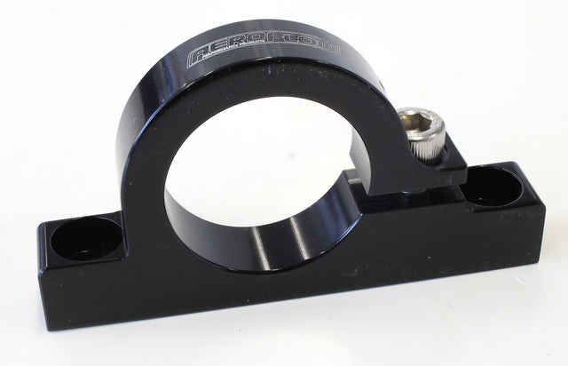 Billet Filter Bracket For 1-1/4" Diameter Filt Black AF66-2049BLK - Aeroflow