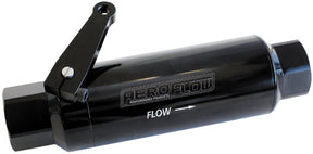 -12ORB Inline Filter With Ballvalve Stainless Steel 60 Micr AF66-2051BLK - Aeroflow