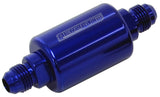 Filter 40 Micron Blue -6AN 1.25" x 3" Notes AF66-2052 - Aeroflow