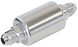 Filter 40 Micron Silver -6AN 1.25" x 3" Notes AF66-2052S - Aeroflow