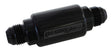 Filter 40 Micron Black -8AN 1.25" x 3" Notes AF66-2053BLK - Aeroflow