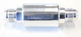 Filter 40 Micron Polished -8AN 1.25" x 3" Notes AF66-2053P - Aeroflow