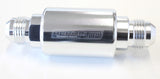 Filter 40 Micron Silver -8AN 1.25" x 3" Notes AF66-2053S - Aeroflow