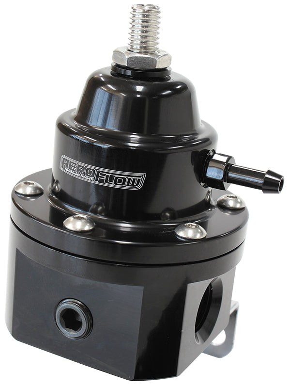 -6 ORB EFI Fuel Pressure Reg 1200hp Handles 98 Ron, Eth, Meth AF66-2055BLK - Aeroflow
