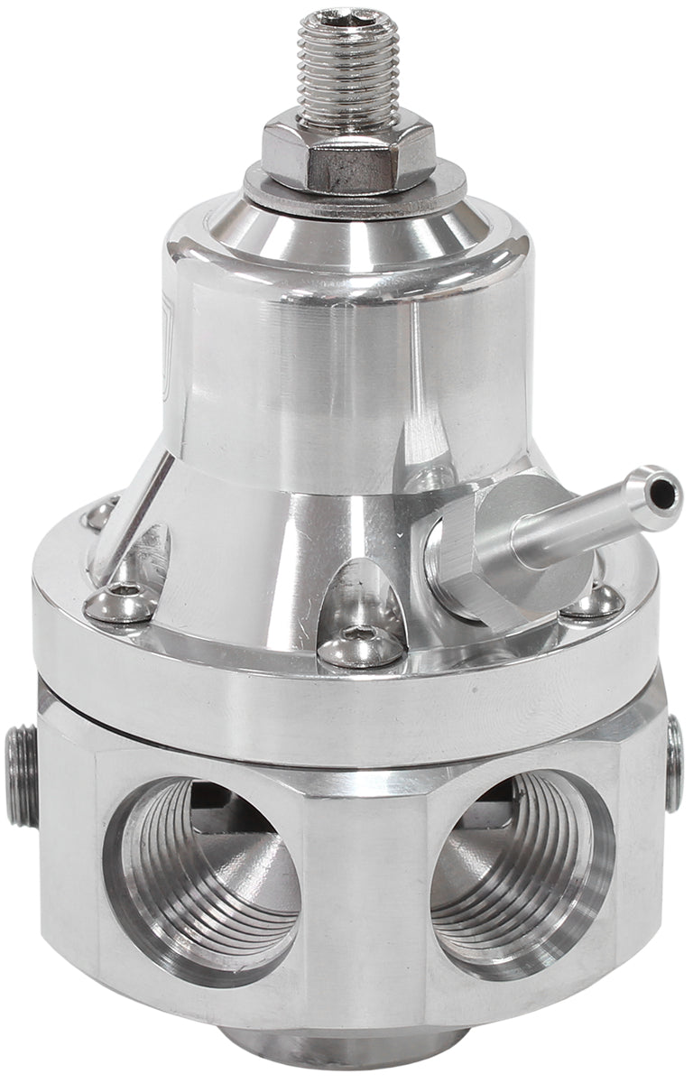 2000HP EFI Fuel Pressure Reg 4 Port -8 E85 Alcohol Polished AF66-2060 - Aeroflow