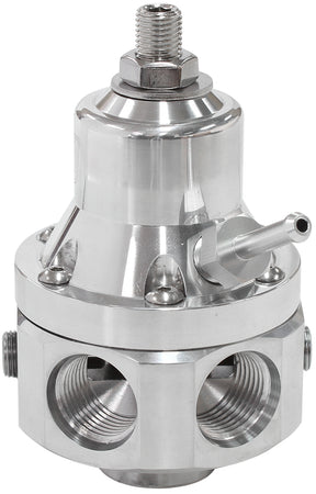 2000HP EFI Fuel Pressure Reg 4 Port -8 E85 Alcohol Polished AF66-2060 - Aeroflow