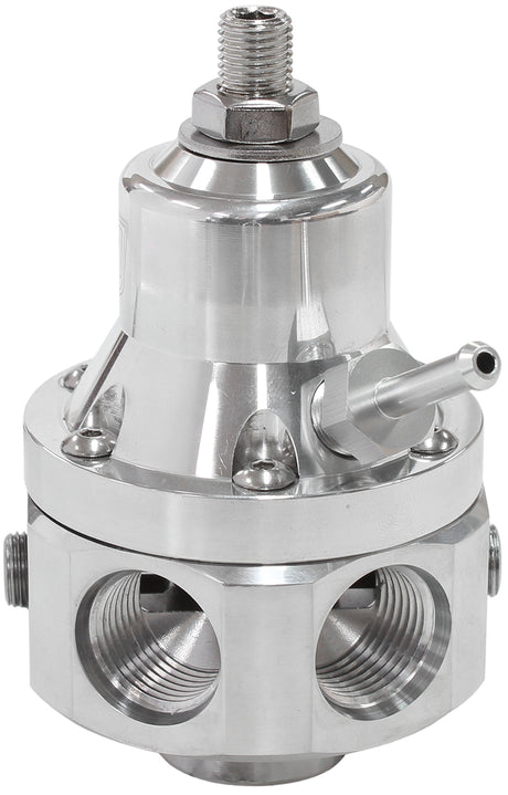 2000HP EFI Fuel Pressure Reg 4 Port -8 E85 Alcohol Polished AF66-2060 - Aeroflow