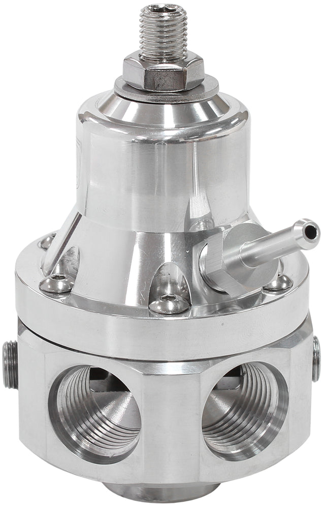 2000HP EFI Fuel Pressure Reg 4 Port -8 E85 Alcohol Polished AF66-2060 - Aeroflow