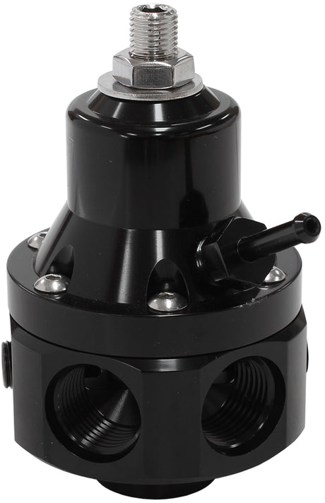 2000HP EFI Fuel Pressure Reg 4 Port -8ORB E85 Alcohol Black AF66-2060BLK - Aeroflow